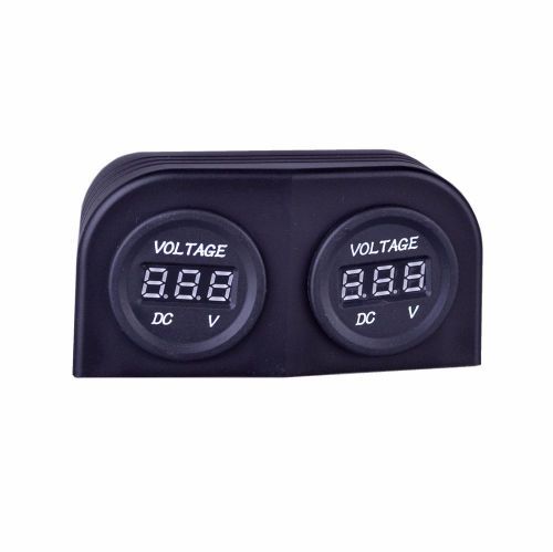 Waterproof marine grade boat car dual battery led dc digital voltmeter 4x4 4wd