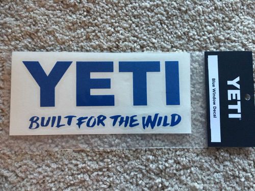 Yeti cooler sticker decal blue