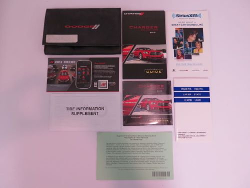 2012 dodge charger owners manual book