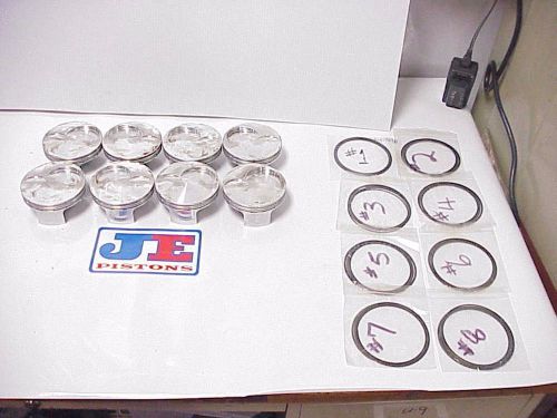 8 je sb2.2 chevy ultralite forged pistons 4.180&#034; bore nascar r18