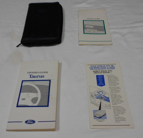 1998 ford taurus owner manual 4/pc.set &amp; blue ford zippered factory case free s