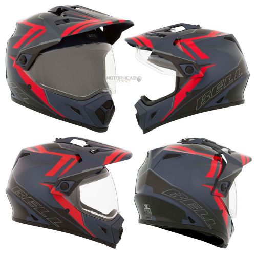 Bell helmet mx-9 adventure barricade red xlarge adult mx motocross off road