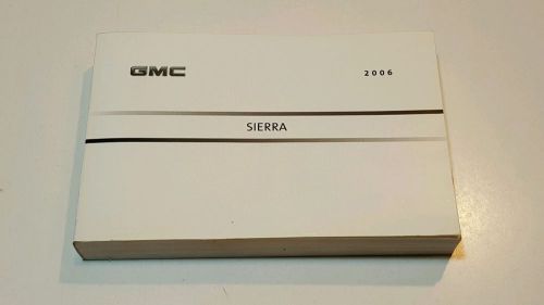 2006 gmc sierra owners owners manual denali sle slt z-71 v8 6.0l 5.3l 4.8l 4.3l