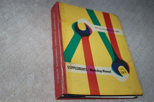 Porsche supplements workshop manual 356 b oem binder rare find 1960 to 1963