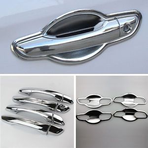 Chromed door handle cover/bowl protector trim for hyundai elantra avante 2016 17