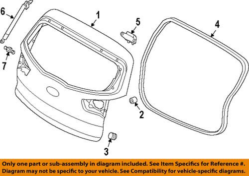 Kia oem 737003w010 lift gate