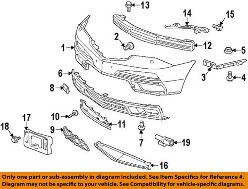 Acura oem 71104stxa00 front bumper-grille surround