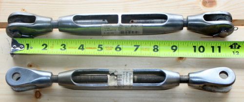 2 second wave marine open body turnbuckle 2 turnbuckles stainless steel unused