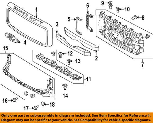 Ford oem bc3z8a284da grille