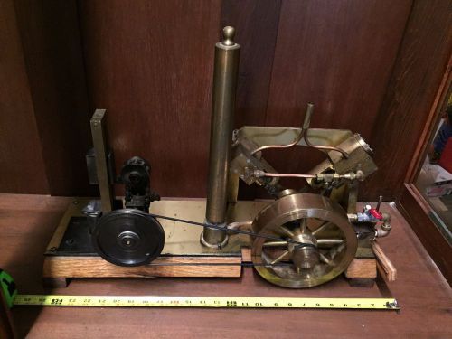 Rare original vintage live steam engine brass locomotive car machinist project,