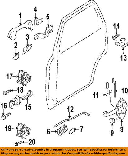 Ford oem 8l8z7823552a lock & hardware-rear door-check arm