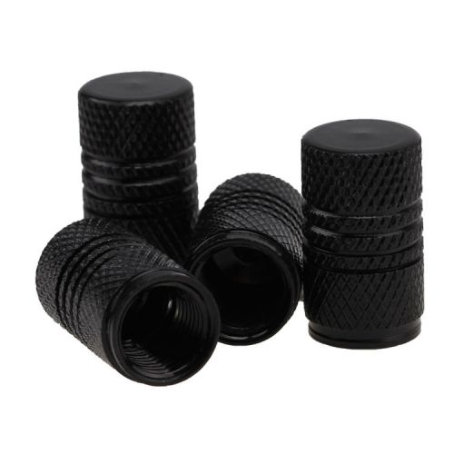 4pcs car truck motorcycle black tire wheel rims stem air valve caps tyre cover