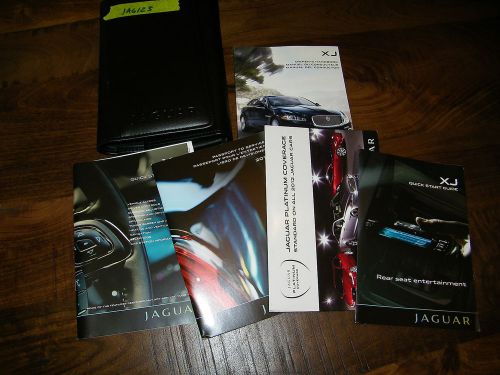 2012 jaguar xj owners manual with case jag123