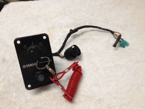 Yamaha outboard single engine key switch panel 704-82570-11-00