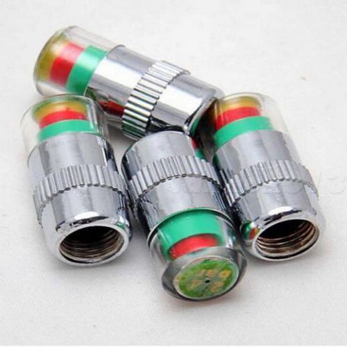 4pcs car auto tire pressure monitor valve stem caps sensor indicator alert cnog