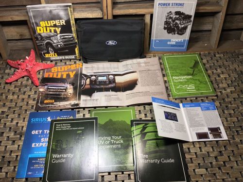 2011 ford super duty f150 f250 f350 f450 owners manual + navigation diesel 6.7l