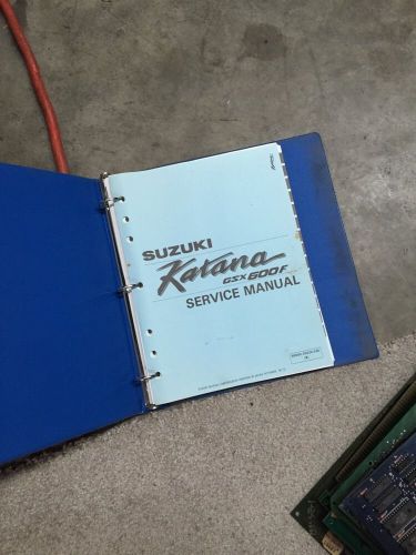 1990 suzuki katana gsx600f service manual stained worn loose leaf factory oem 90