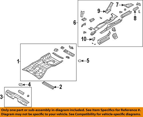 Mopar oem 5076316aa floor & rails-rear-rail section