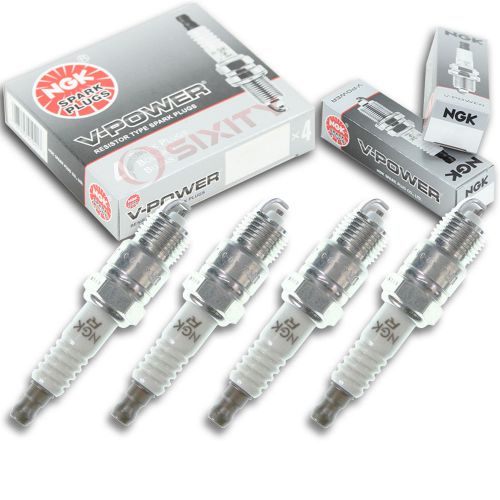 4pcs 87-92 omc 3.0l cobra ngk v-power spark plugs stern drive kit set engine av