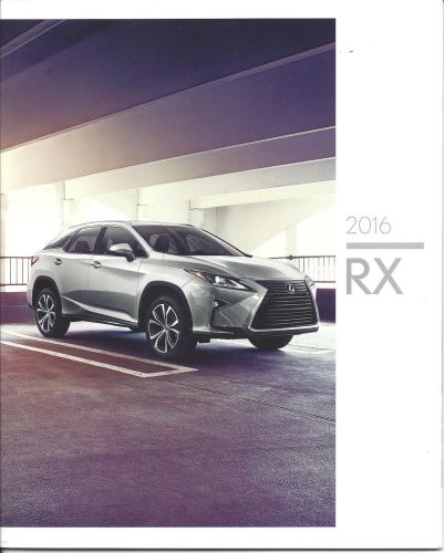 2016 lexus rx  -  rx 350 &amp; rx 450h  45 page brochure