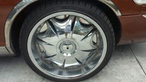 22&#034; chrome rims (4) with (4) new tires