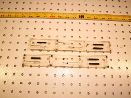 Porsche 1986 928s door sills clear plastic right &amp; l 928  oe 1 set of  2 emblems