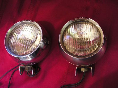 Vint. per-lux 36a12v fog- drive  lights headlamps  motorcycle  tested works