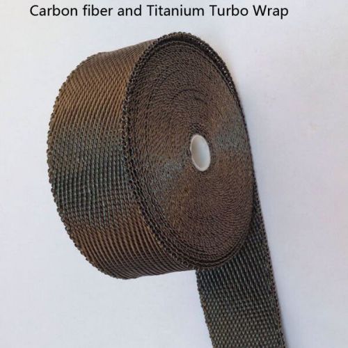 Carbon fiber mix titanium header exhaust turbo intake manifold heat wrap 2015