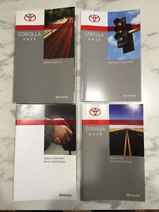 2015 toyota corolla owners manual factory oem user reference guide lot om-015