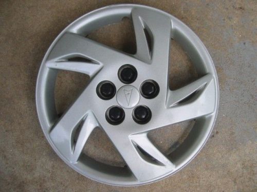 2000 2001 2002 pontiac sunfire 15” wheel cover hub cap 9593211 silver paint