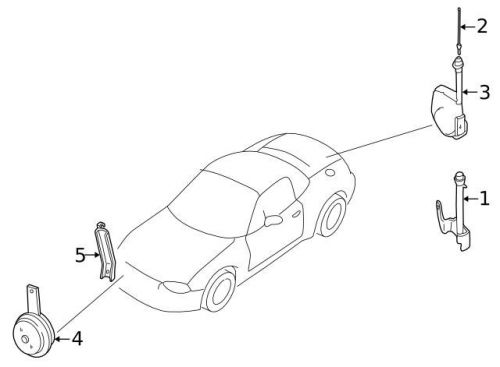 Genuine 1997-2005 mazda mast antenna b05a-66-a30