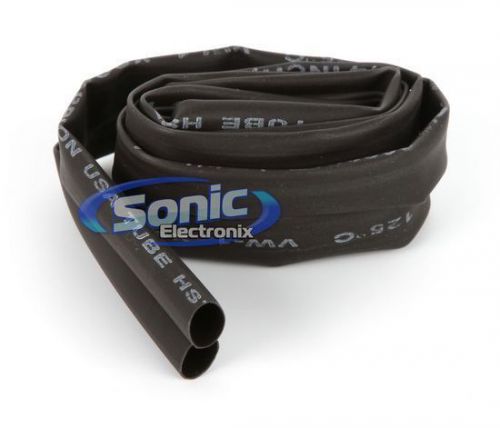 Xscorpion hst14bk 4 ft of 1/4&#034; thick black flexible heat shrink tubing