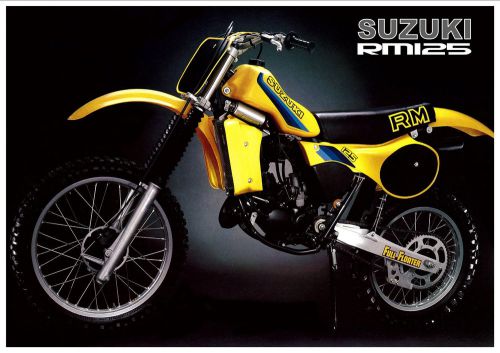 Suzuki poster rm125 1982 vmx suitable to frame