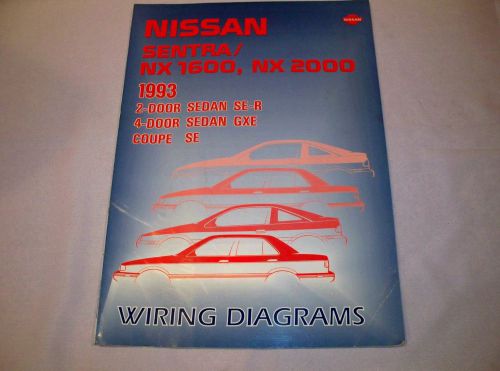 1993 nissan sentra nx 1600 2000 electrical wiring service repair shop manual .