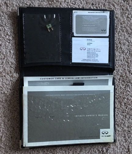 2003  infiniti g35 coupe/sedan owners manual set