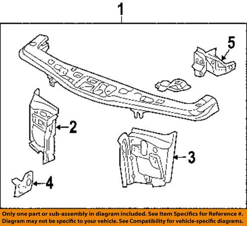 Gm oem 5480508 radiator support-side panel bracket