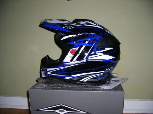 Vega/stealth flyte dirt helmet blue/white/black size xl