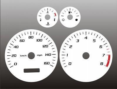 2004-2007 cadillac cts instrument cluster white face gauges 04-07