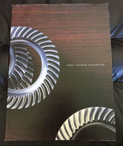 2003 lincoln navigator suv original dealer sales brochure catalog