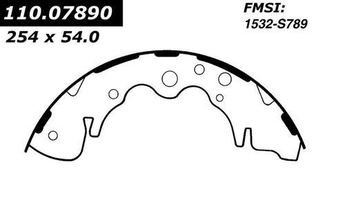 Centric 111.07890 brake pad or shoe, rear-new brake shoe-preferred