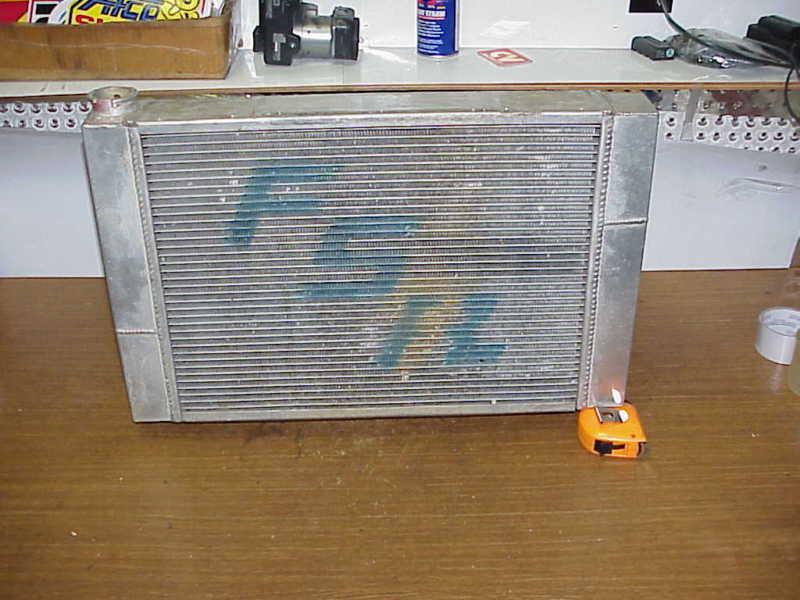 Fsr stock car 16" x 26" x 3" tank size aluminum radiator imca ump usar wissota