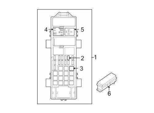 Chrysler oem jeep fuse and relay center 68105503ad