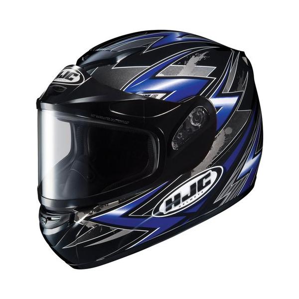 Hjc cs-r2 small thunder blue dual lens snowmobile snow sled csr2 helmet sml sm s