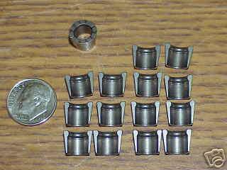 16 del west 7mm titanium mini valve top locks (bead) nascar vw bmw ferrari  arca