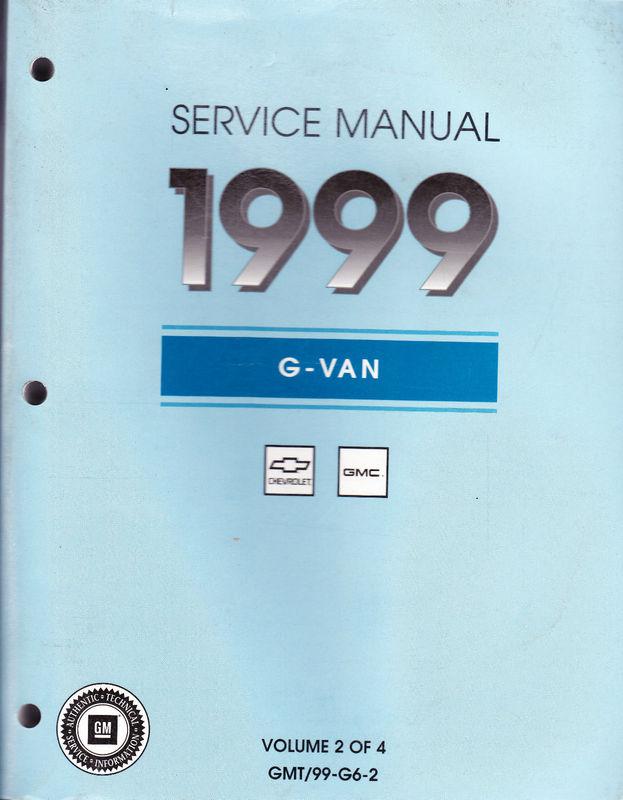 1999 chevrolet gmc g-van service manual 