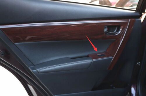 Lock switch panel glossy wood grain window lift 2014-2019 for toyota corolla