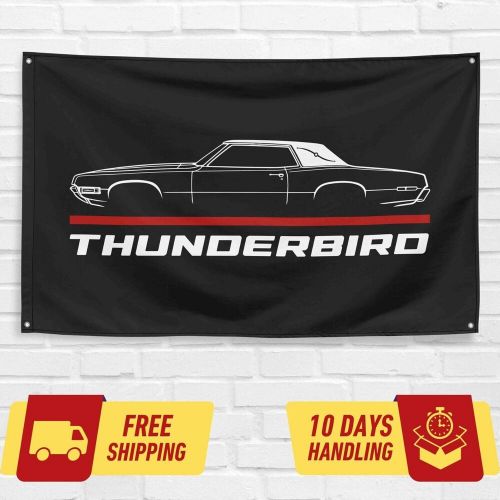 For ford thunderbird t-bird 1968 enthusiast 3x5 ft flag banner