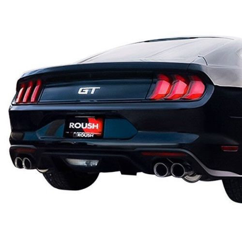 Roush performance 422097 - stainless steel axle-back exhaust system with quad