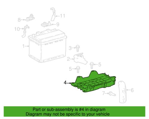 New oem genuine toyota camry avalon rav4 es350 battery tray assy 74404-33160