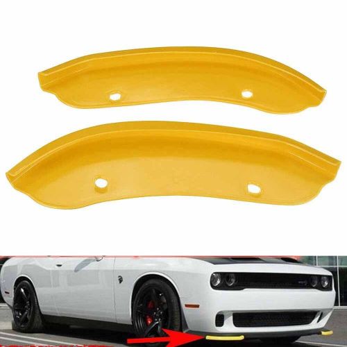 Front bumper lip splitter fit dodge challenger srt hellcat coupe 2-dr 2015-2020